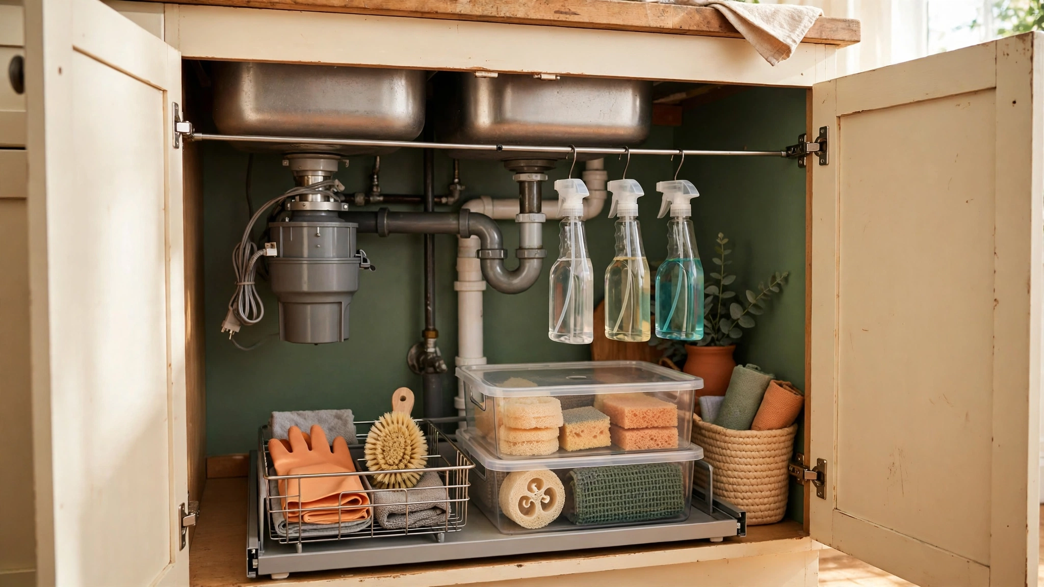 Under-Sink Chaos, Fixed: The 5 Zones Every Kitchen Sink Cabinet Needs
